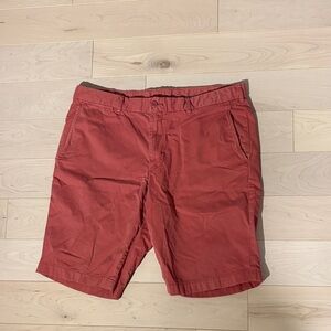 Uniqlo Men's Brick Red Flat Front Shorts